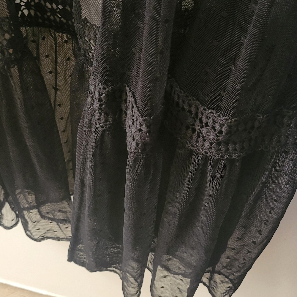 Torrid Black Lace Kimono Overdress - Picture 2 of 5